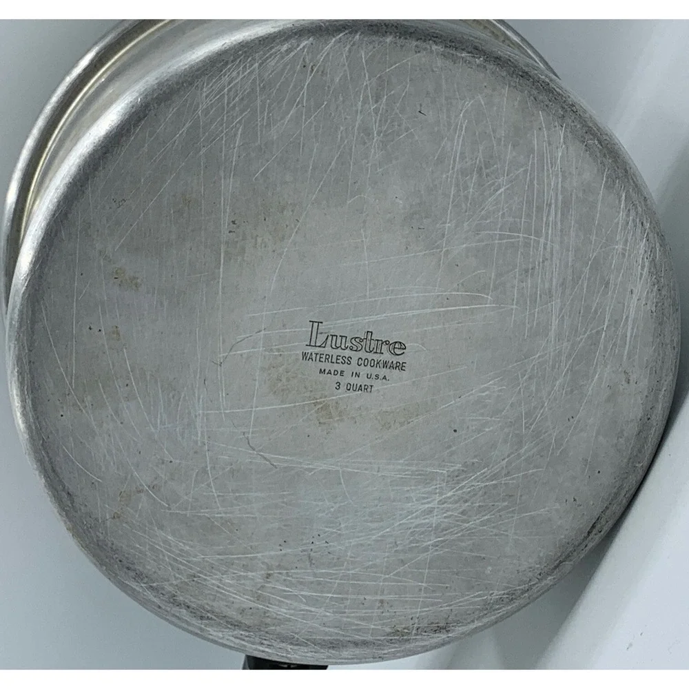 Vintage‎ Lustre Waterless Cookware Made In USA 3qt Sauce Pan No Lid